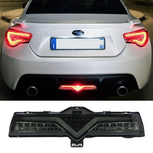GTINTHEBOX 2PCS 3D Optic Smoked Lens Red LED Rear Bumper Reflectors Brake Tail Light etc Rear Fog Lighting Lamps Kit For Lexus RC NX IS-F or RX GX